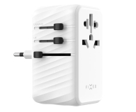 Ładowarka i akumulator FIXED Voyager World Adapter 3xUSB-C/1xUSB GaN 120W bialy FIXCT120-3C1A-WH